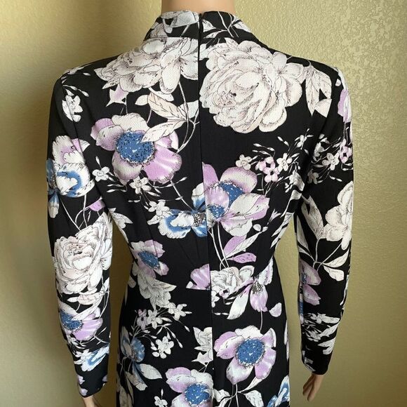 L’atiste Maxi Romper Black Purple Floral Playsuit Size S - Picture 7 of 10